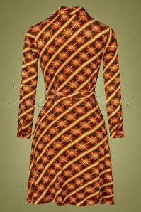 Pretty Vacant - Tiffany Stickle Bricks Dress Années 60 en Orange 2