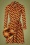 60s Tiffany Stickle Bricks Dress in Orange