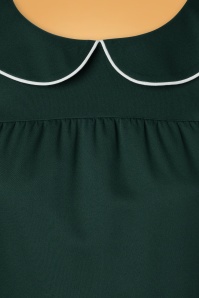 Vixen - Corine Collar Swing Dress Années 40 en Sarcelle 4