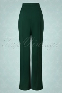Vintage Diva  - The Tawny broek in Rich Green 5