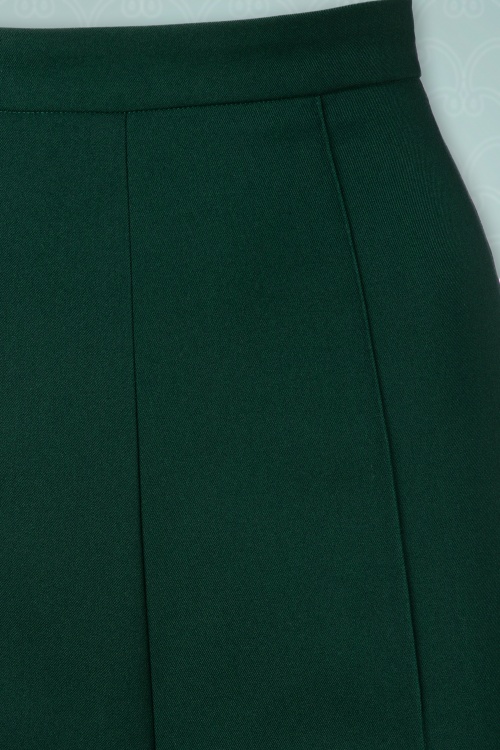 Vintage Diva  - The Tawny Trousers in Rich Green 4