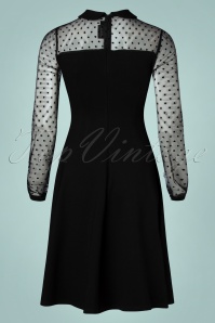 Vixen - 50s Love Mesh Dress in Black 3