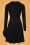 Nina Knitted Dress Années 60 en Noir