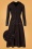 60s Starry Night Dress in Black