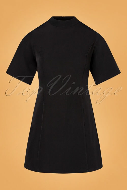 Compania Fantastica - 60s Mika Mini Dress in Black