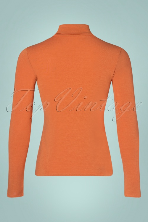 Compania Fantastica - Chiloe Rollkragen Shirt in Orange 2