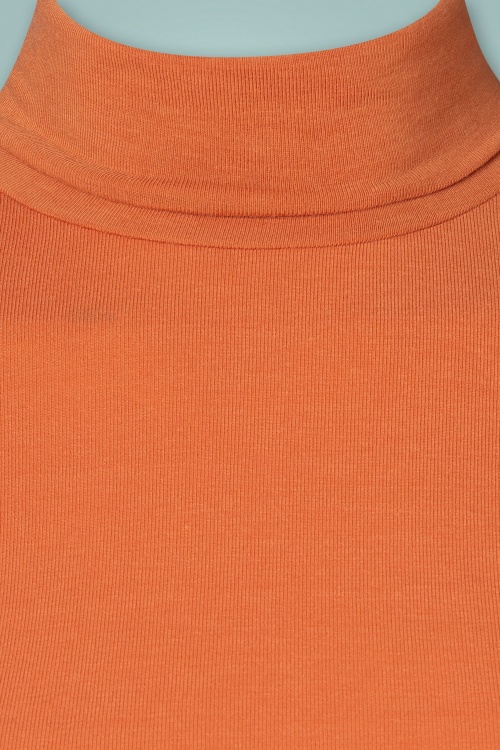 Compania Fantastica - Chiloe Rollkragen Shirt in Orange 3
