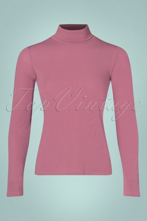 Compania Fantastica - Chiloe Rollkragen Shirt in Pink 2