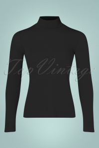 Compania Fantastica - Chiloe Rollkragen Shirt in Schwarz