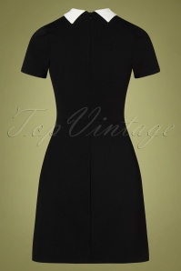 Vintage Chic for Topvintage - Rizza Retro jurk in zwart 4