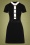 Vintage Chic 44225 Black Dress Aline White 20220823 602W