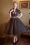50s Adelia Sadie Bow Swing Dress in Charcoal