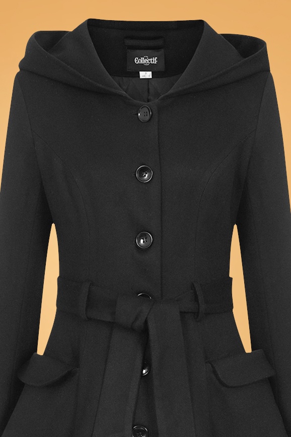Womens black swing coat new arrivals