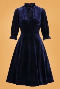 Bunny - 50s Orion Mid Dress in Blue