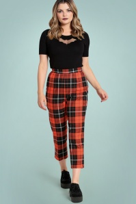 Bunny - 50s Clementine Trousers in Orange