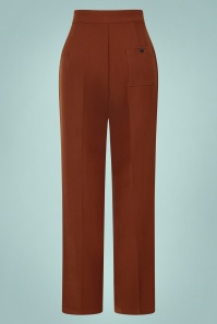Bunny - 40s Ginger Swing Trousers in Brown 2
