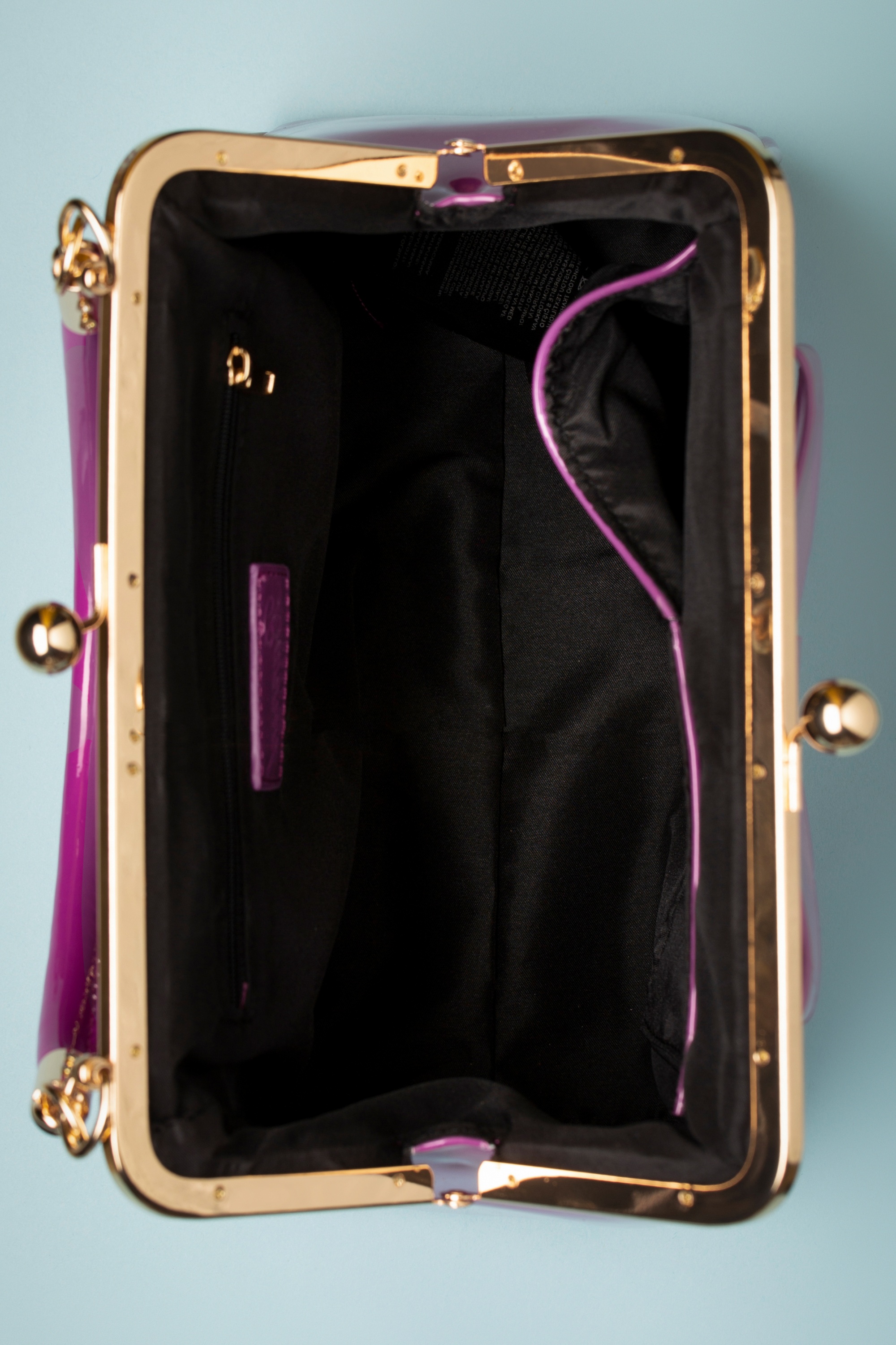 Banned Retro - American Vintage Patent tas in fuchsia 4