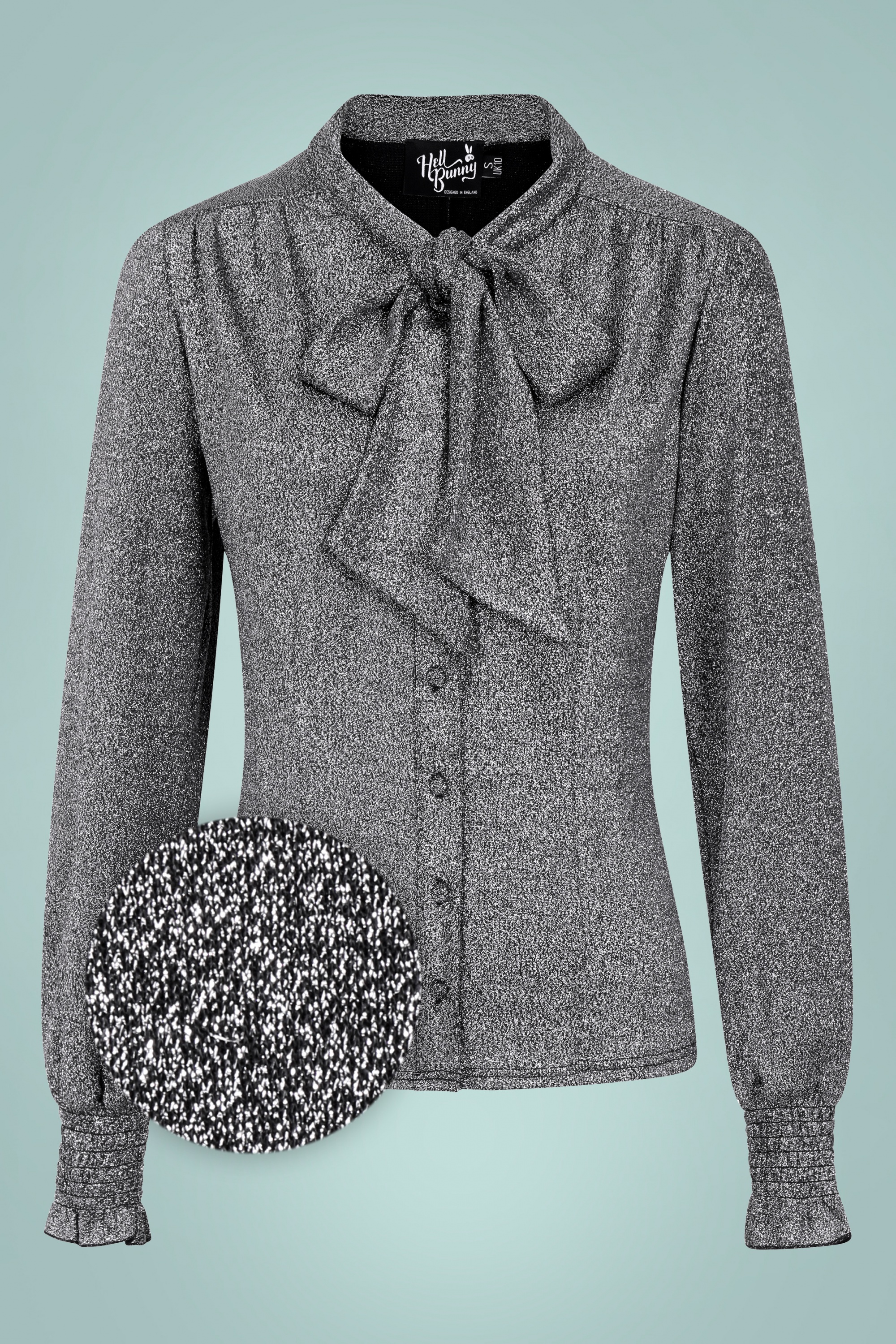 Bunny - Haze Sparkly blouse in zilver
