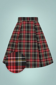 Bunny - 60s Smith Swing Skirt in Black and Red