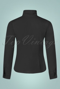 Banned Retro - Grace blouse in zwart 3