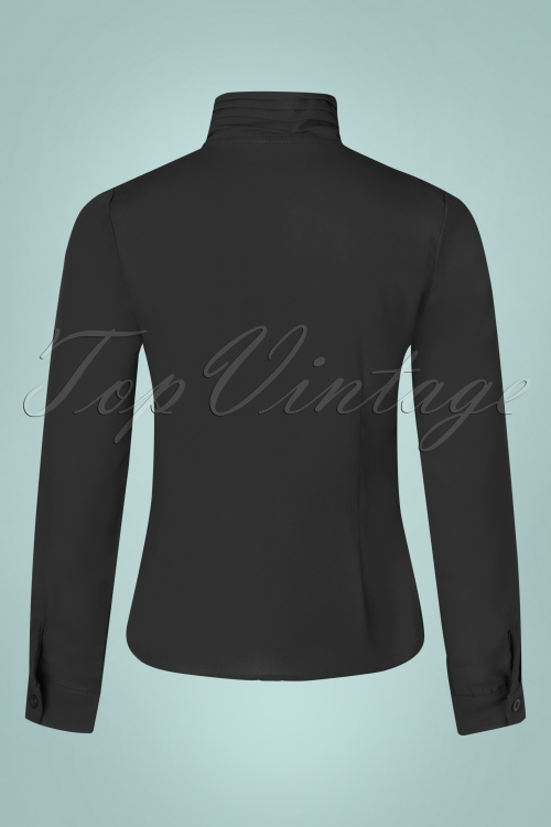 Banned Retro - Grace blouse in zwart 3