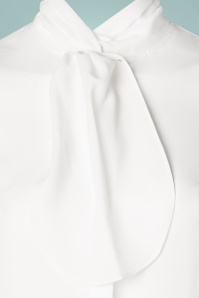 Banned Retro - 50s Grace Blouse in Off White 5