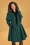 50s Anouk Coat in Deep Green