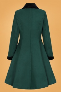 Bunny - 50s Anouk Coat in Deep Green 8