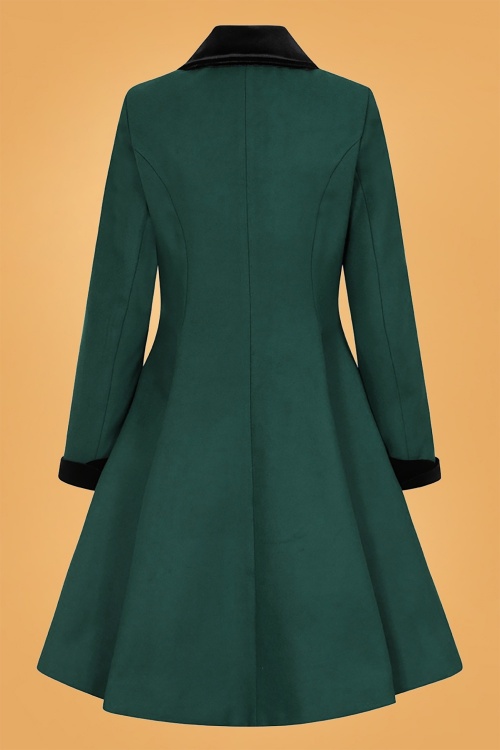 Bunny - 50s Anouk Coat in Deep Green 8