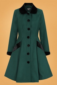 Bunny - 50s Anouk Coat in Deep Green 4