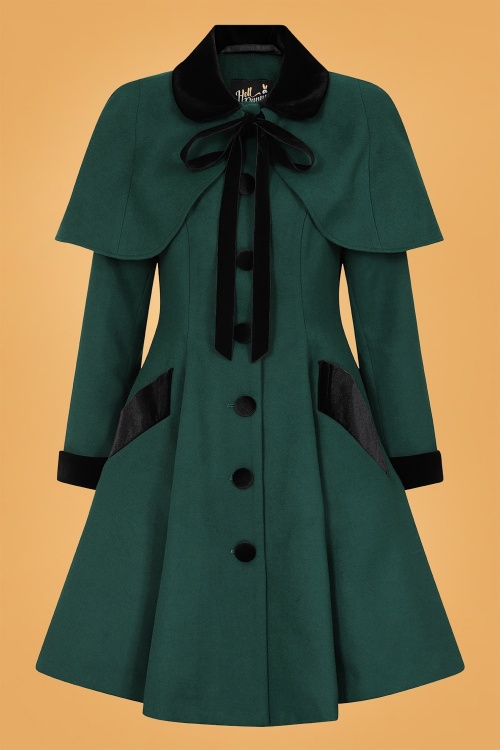 Bunny - 50s Anouk Coat in Deep Green 3