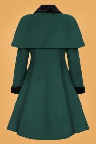 Bunny - 50s Anouk Coat in Deep Green 7