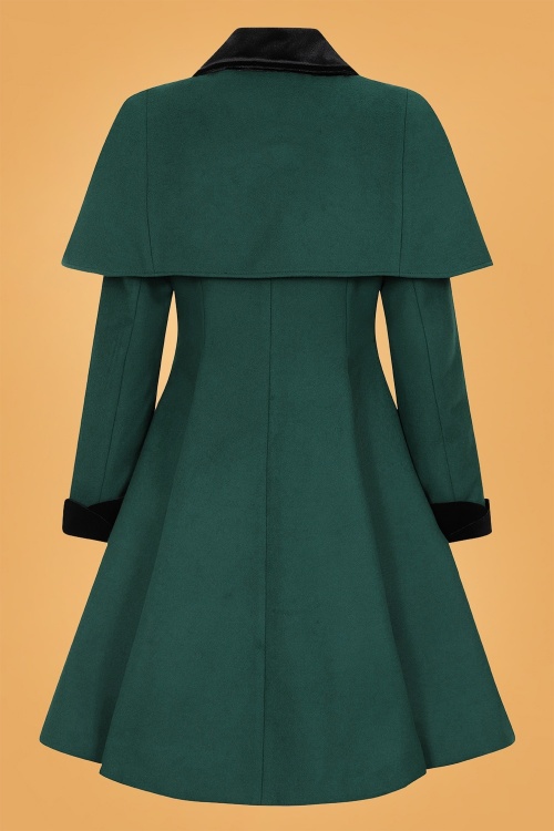 Bunny - 50s Anouk Coat in Deep Green 7