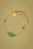 70s Lucky Clover Tube Bracelet in Gold and Jade