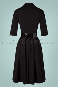 Topvintage Boutique Collection - TopVintage exclusive ~ 60s Sandra Swing Dress in Black 6