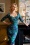 TopVintage exclusive ~ 50s Amelia Peacock Long Sleeve Pencil Dress in Navy