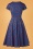 TopVintage Boutique 42921 Olivia Short Sleeve Swing Dress Navy 220718 512 W