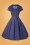 TopVintage Boutique 42921 Olivia Short Sleeve Swing Dress Navy 220718 503 W