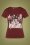 Girls Girls Girls T-Shirt Années 50 en Terra Cotta