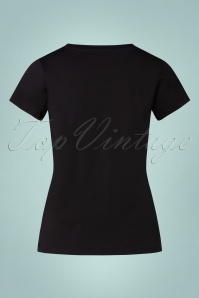 Mademoiselle YéYé - 60s C'est La Fucking Vie T-Shirt in Black 2