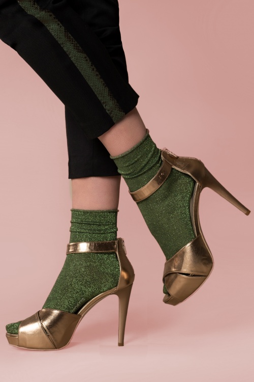 Marcmarcs - Glitterama 2-pack sokken in groen 2