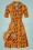 Monica Jazzkatt Dress Années 60 en Orange