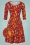 60s Ester Trudelutt Dress in Red
