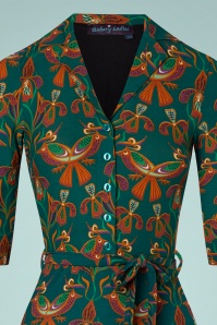 Bakery Ladies - Flora Polo Dress Années 60 en Vert Pin 2