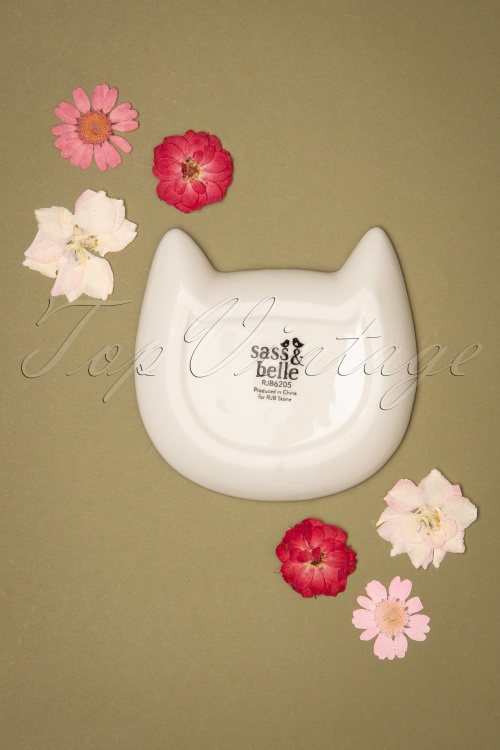 Sass & Belle - Cat's Whiskers Trinket Dish in wit 2