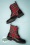 Lola Ramona - Shelly Vegan Highland Tartan Boots Années 60 en Rouge et Noir 2