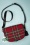 Lola Ramona - 50s Debbie Tartan Vegan Handbag in Red 2