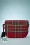 Lola Ramona - Debbie Tartan Vegan Handbag Années 50 en Rouge 5