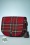 Lola Ramona - Debbie Tartan Vegan Handbag Années 50 en Rouge 3