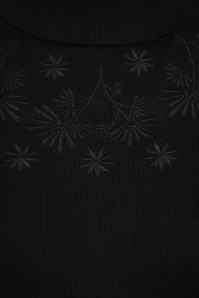 Bright and Beautiful - Quincy Rollkragen Knitted Shirt in Schwarz 3